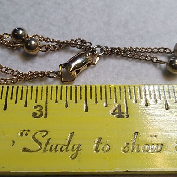 Elegant Coro Gold Tone Metal Chain Bracelet - Picture 5 of 5